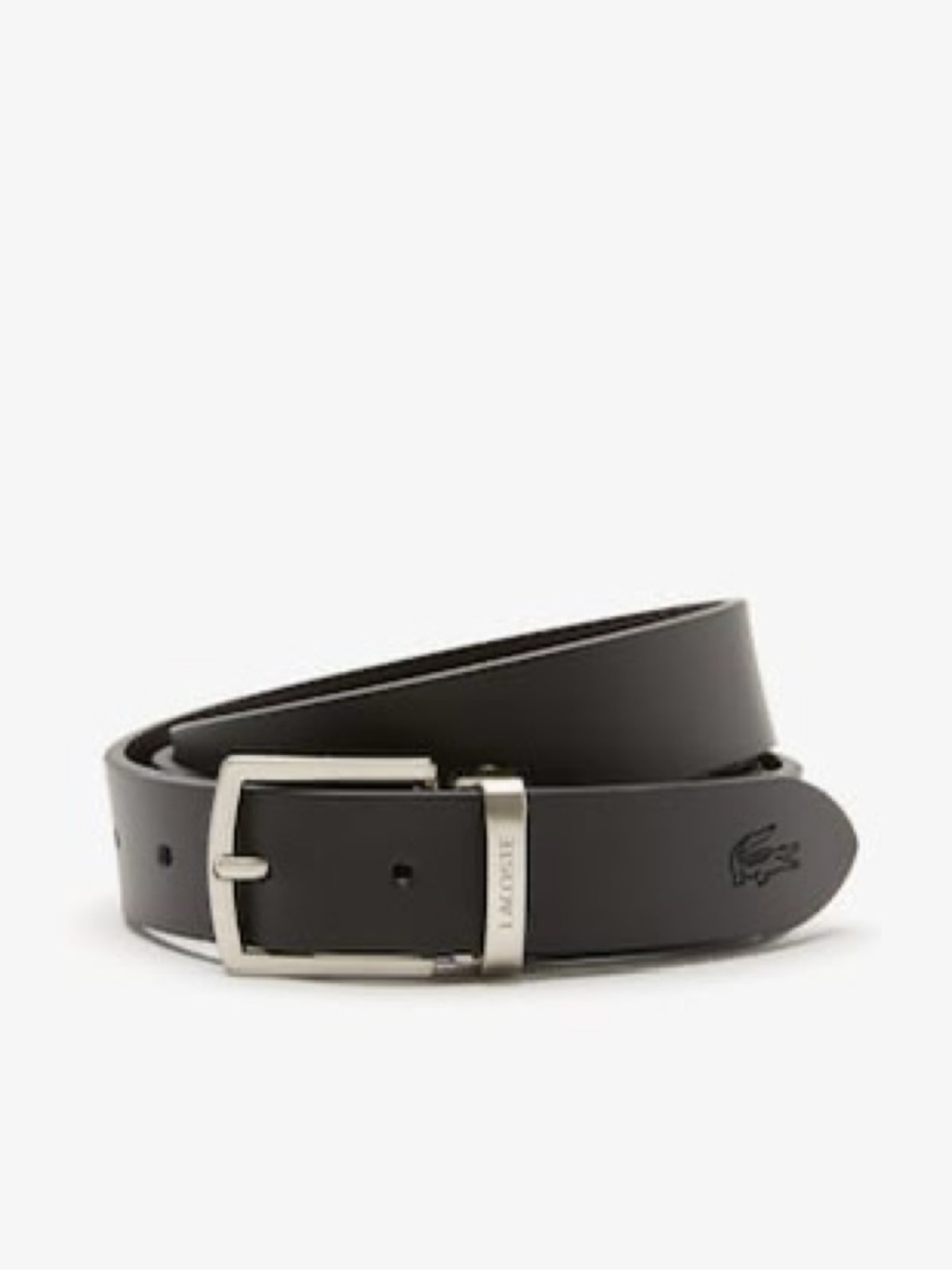 Lacoste Smooth Leather Belt & Buckle